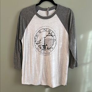 Magnolia Farms Waco Gray Raglan Tee